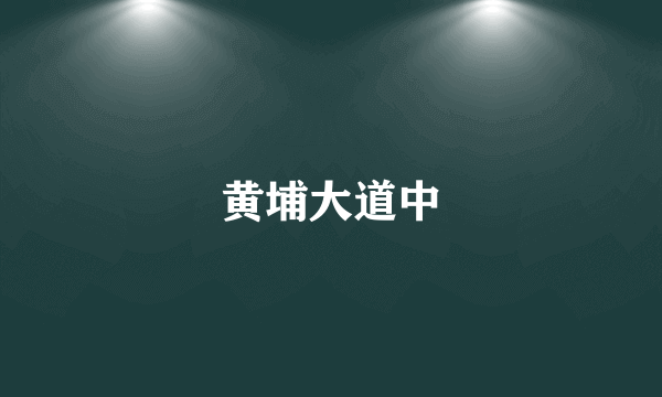 黄埔大道中