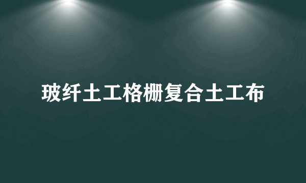 玻纤土工格栅复合土工布