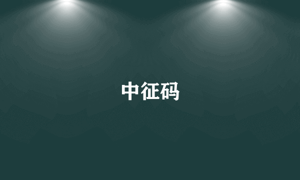 中征码