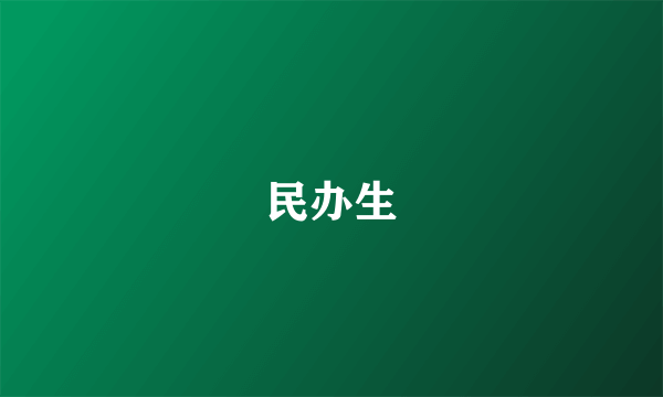 民办生