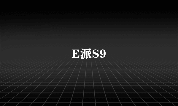 E派S9
