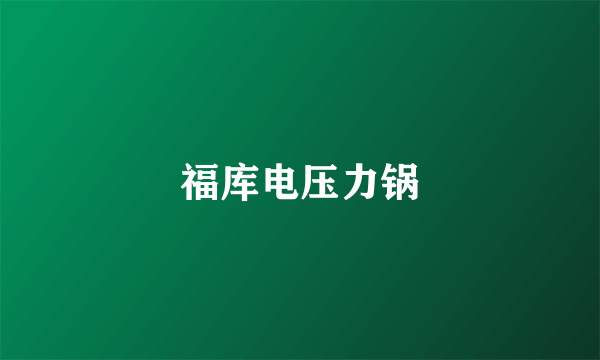 福库电压力锅
