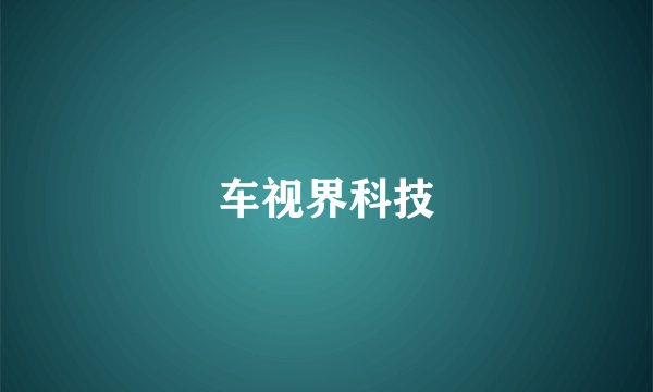 车视界科技