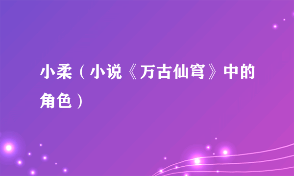 小柔（小说《万古仙穹》中的角色）