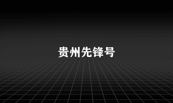 贵州先锋号