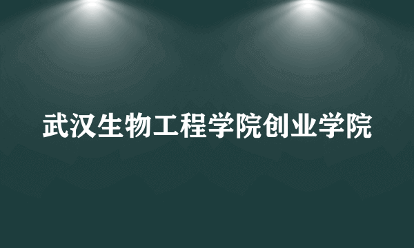 武汉生物工程学院创业学院