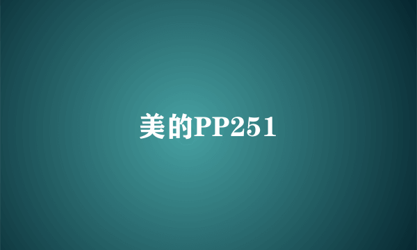 美的PP251