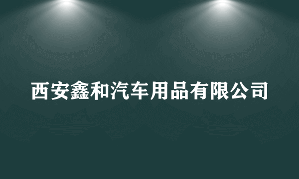西安鑫和汽车用品有限公司
