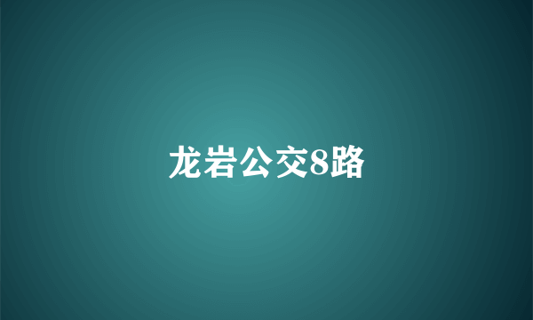 龙岩公交8路