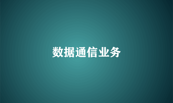 数据通信业务