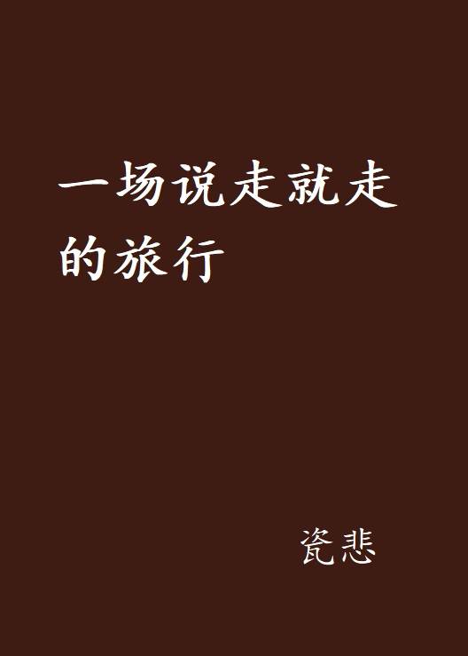 一场说走就走的旅行（网络小说）