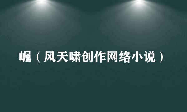 崛（风天啸创作网络小说）
