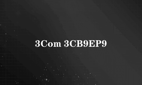3Com 3CB9EP9