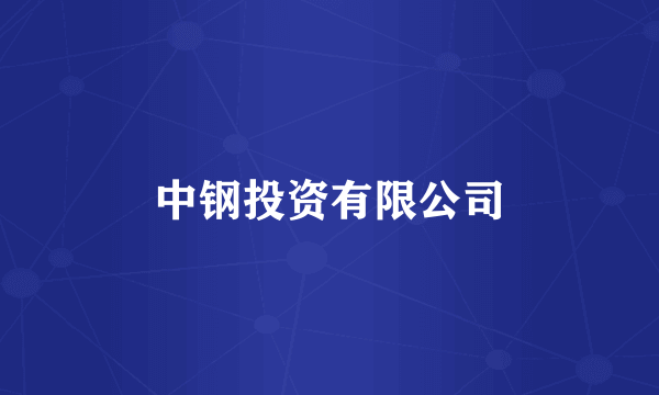 中钢投资有限公司