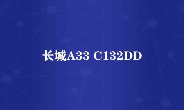 长城A33 C132DD