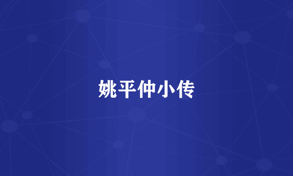姚平仲小传