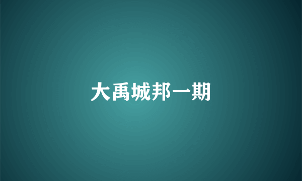 大禹城邦一期