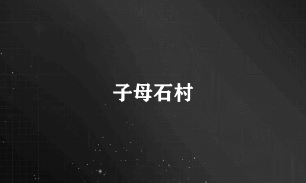 子母石村