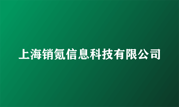 上海销氪信息科技有限公司