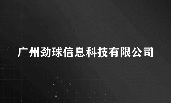 广州劲球信息科技有限公司