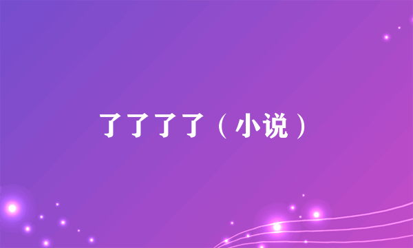 了了了了（小说）