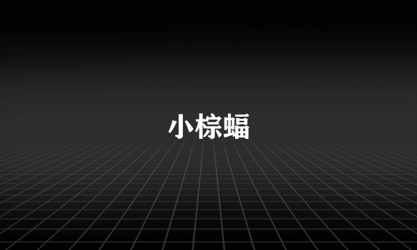 小棕蝠