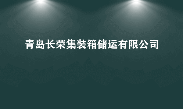 青岛长荣集装箱储运有限公司