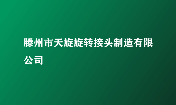 滕州市天旋旋转接头制造有限公司