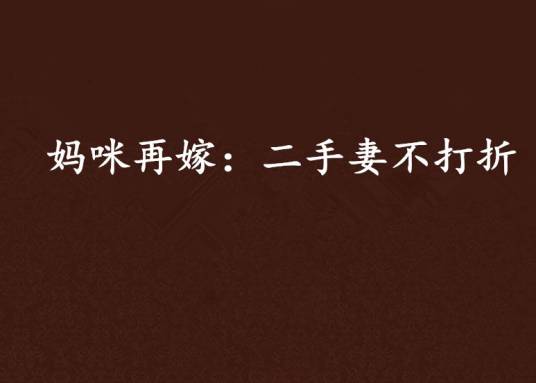 妈咪再嫁：二手妻不打折