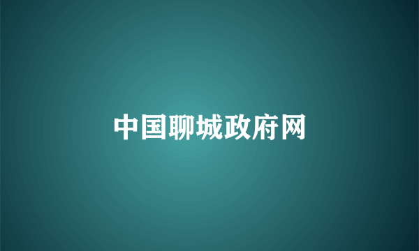 中国聊城政府网