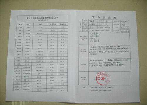 入党函调