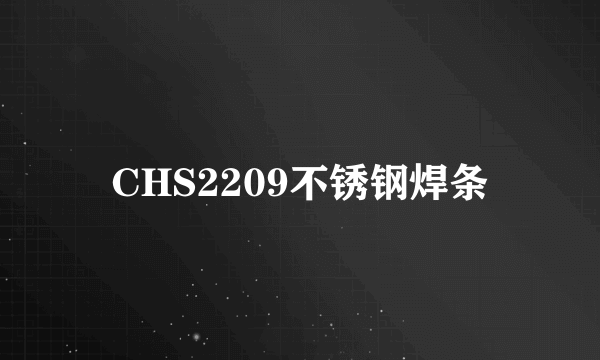 CHS2209不锈钢焊条