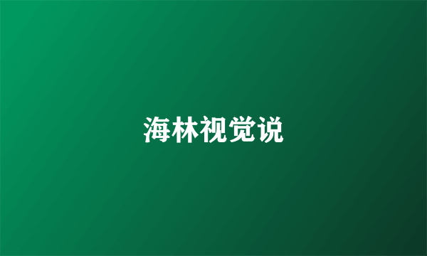 海林视觉说