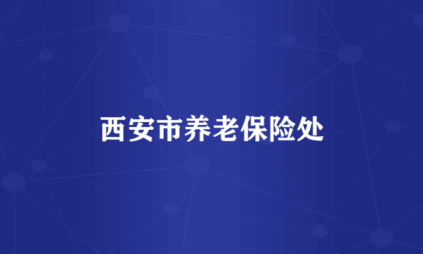 西安市养老保险处