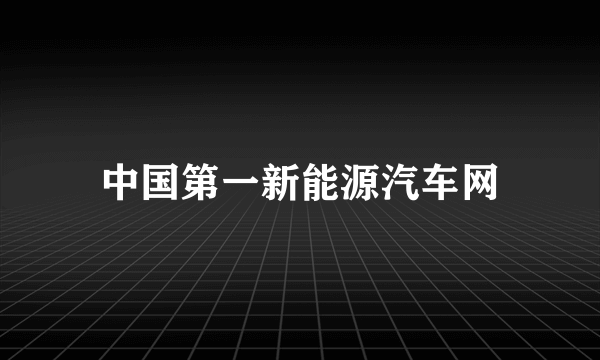 中国第一新能源汽车网