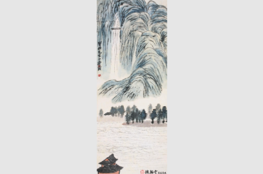 高山流水图（齐白石画作）