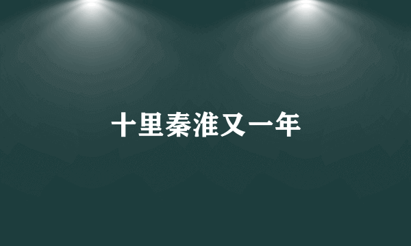 十里秦淮又一年
