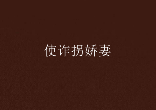 使诈拐娇妻