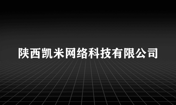 陕西凯米网络科技有限公司