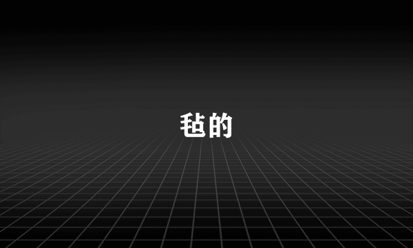 毡的