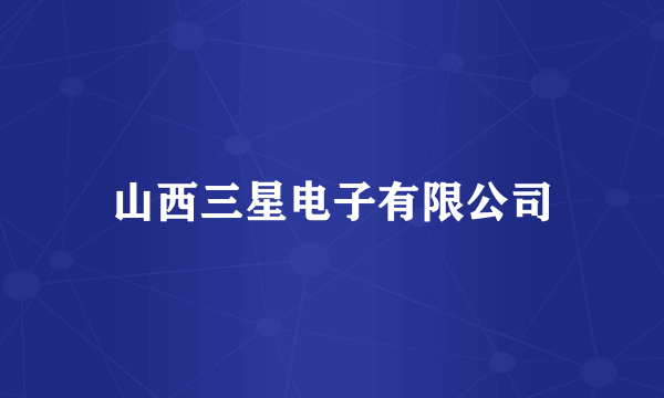 山西三星电子有限公司