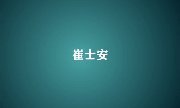 崔士安