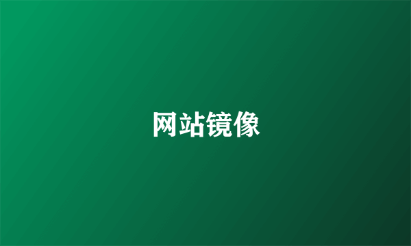 网站镜像