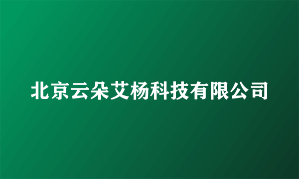 北京云朵艾杨科技有限公司