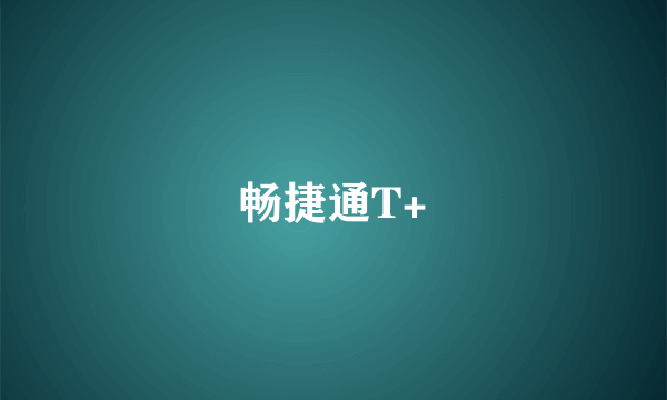 畅捷通T+