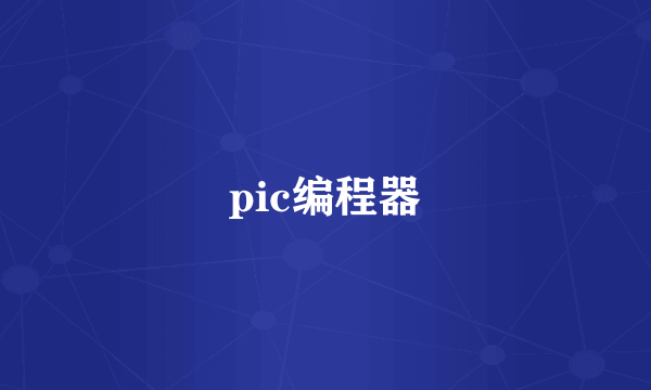 pic编程器