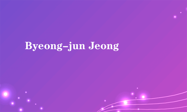 Byeong-jun Jeong