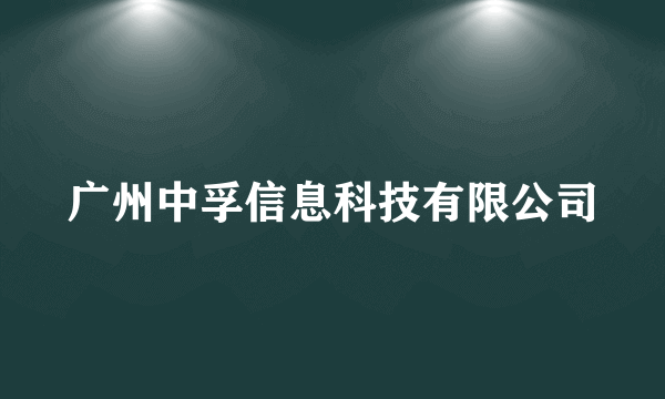 广州中孚信息科技有限公司