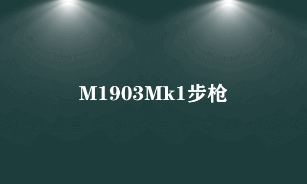 M1903Mk1步枪