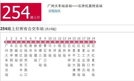 广州公交254路
